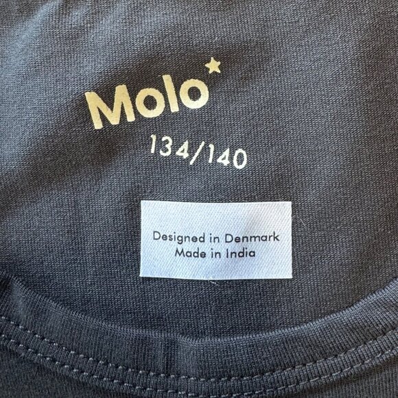 MOLO Jayden Charcoal Tank Top Boys 134/140 9-10 NEW Gray Organic Cotton NWT - Picture 3 of 5
